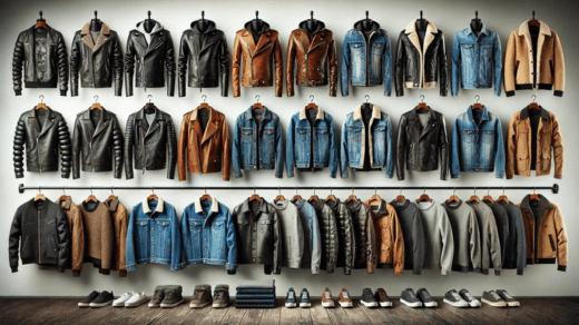 Jackets for men, leather jackets for men, denim jackets for men